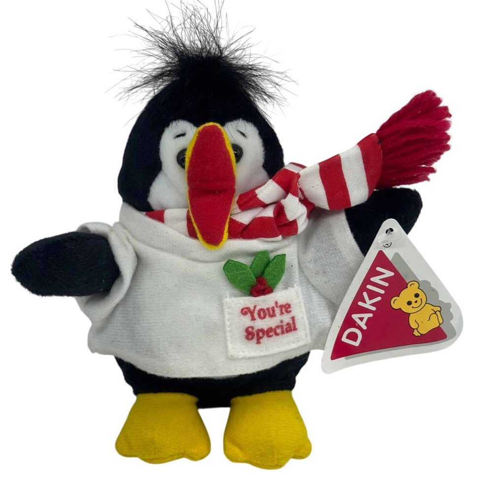 Vintage 1994 Dakin Holiday Messengers Puffin Youre Special Plush Bird 25147 6.5"
